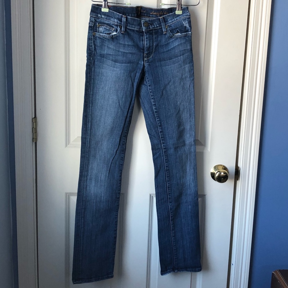 7 straight jeans sz 27